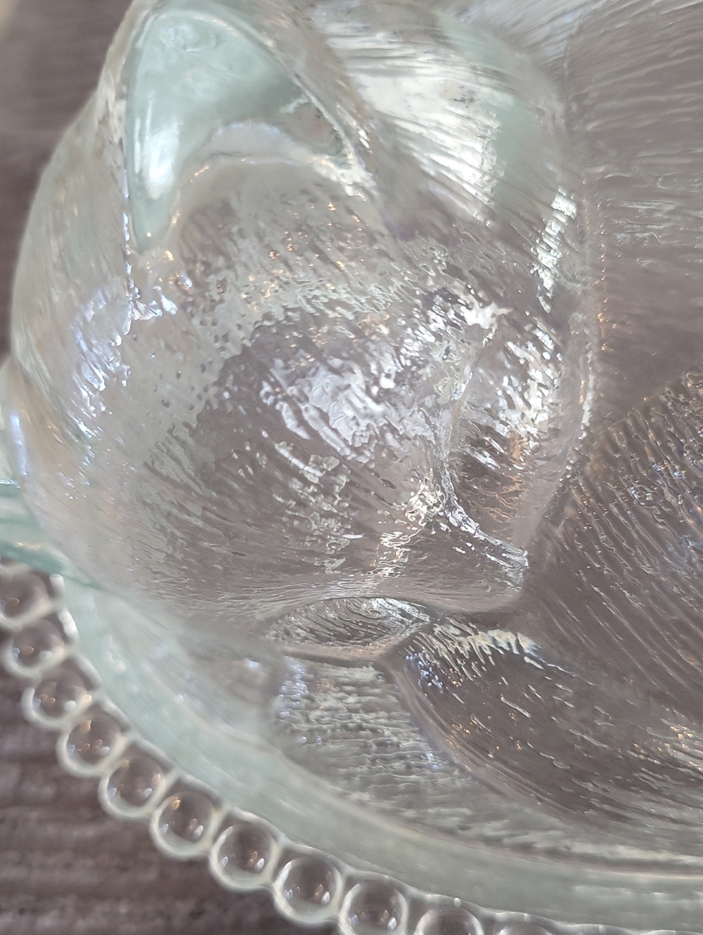 Indiana Glass Sleeping Cat Covered Dish - Picture 2 of 5